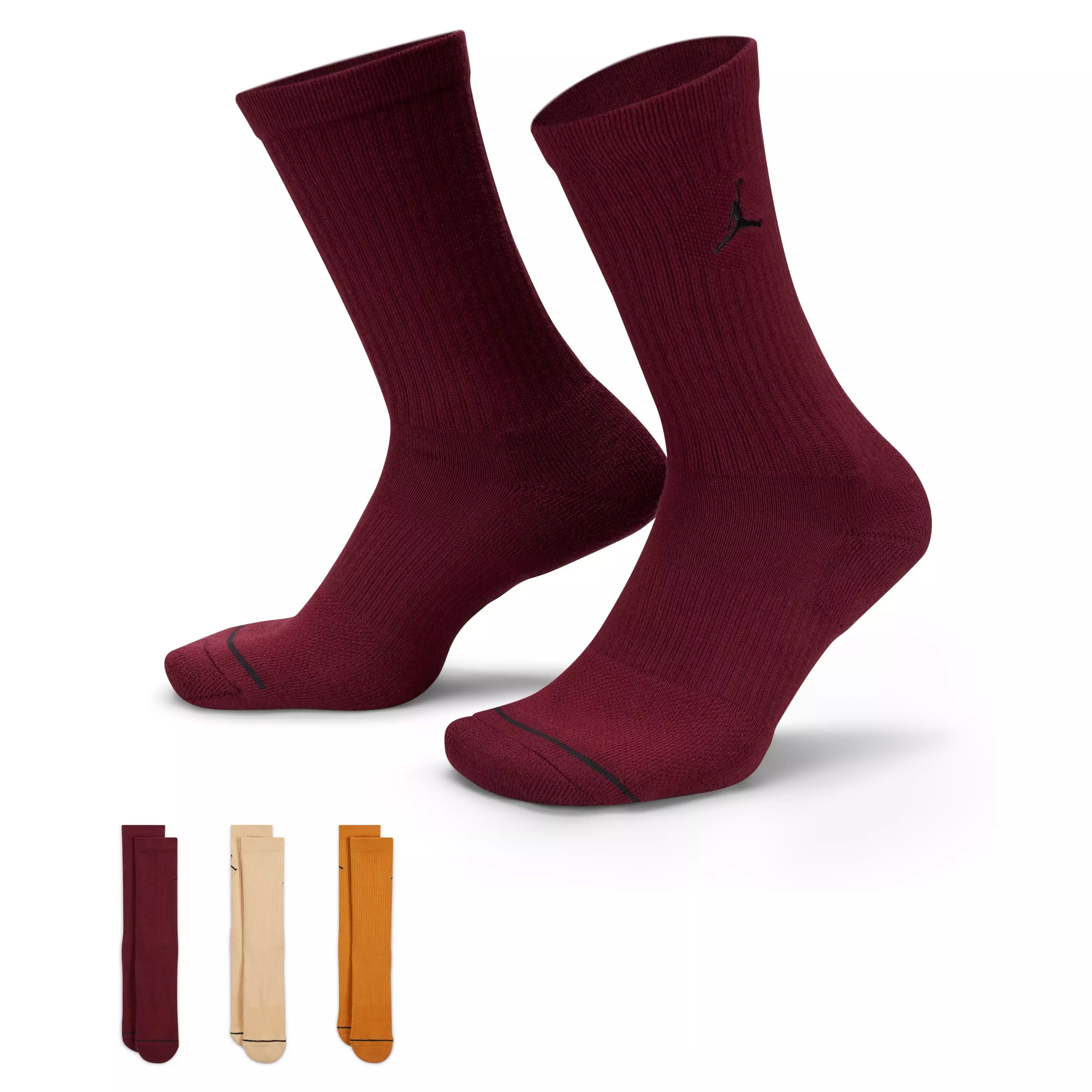 Jordan Everyday Crew Socks 3 Pairs Assorted Hibbett City Gear